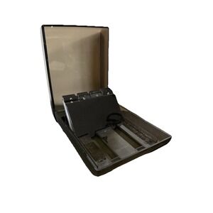 VTG Eldon Address Holder Book Smokey Gray MCM Desk Academia Old School 1980